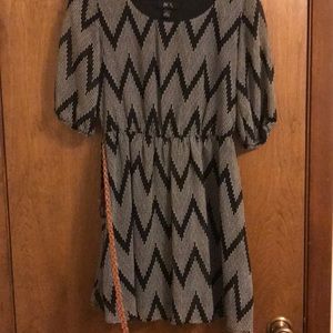 Black and grey dress